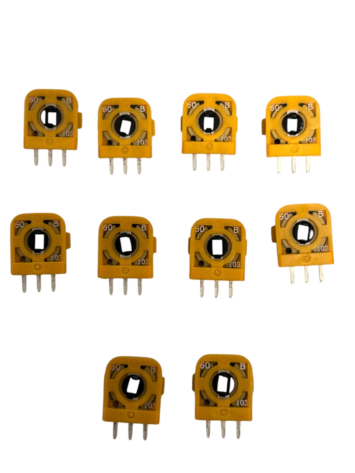10KΩ Potentiometer Resistors (3-Pin, 10-Pack) – Favor Union Joystick (Orange)