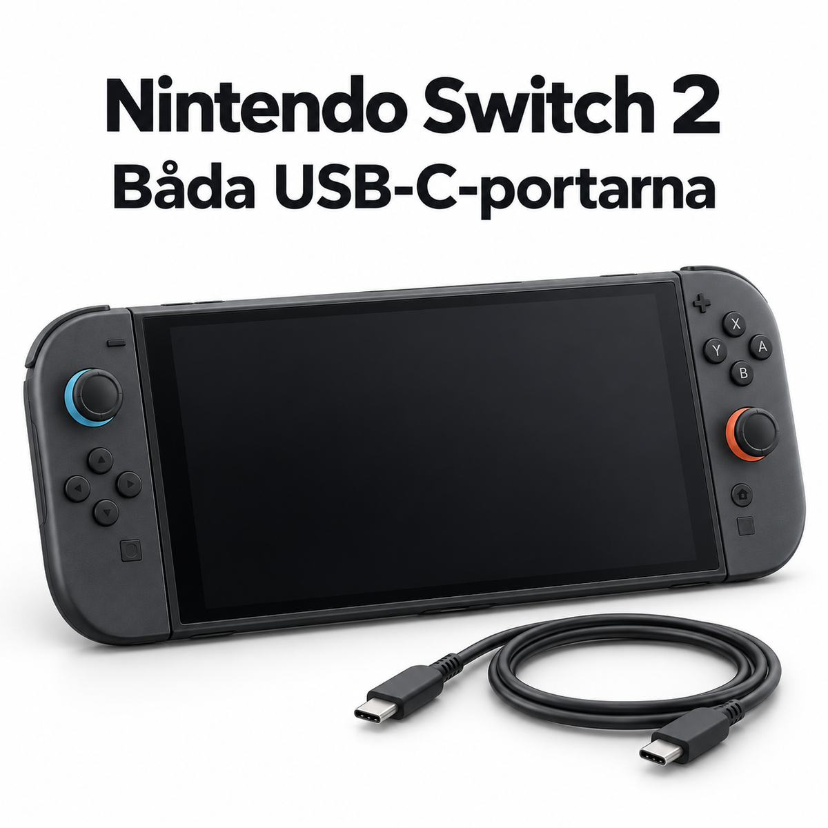 Nintendo Switch 2 – Båda USB-C-portarna