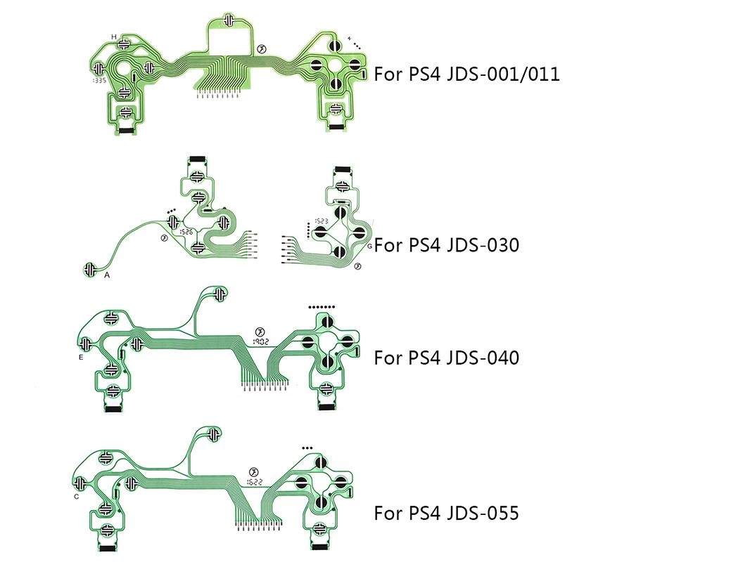 PS4 DualShock Controller Conductive Keyboard Ribbon Flex Cable – 4 Models (JDS/JDM 001–055)