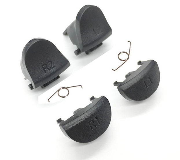 PS4 DualShock Trigger Button Replacement Set – L1/L2/R1/R2 with Springs (3 Models)