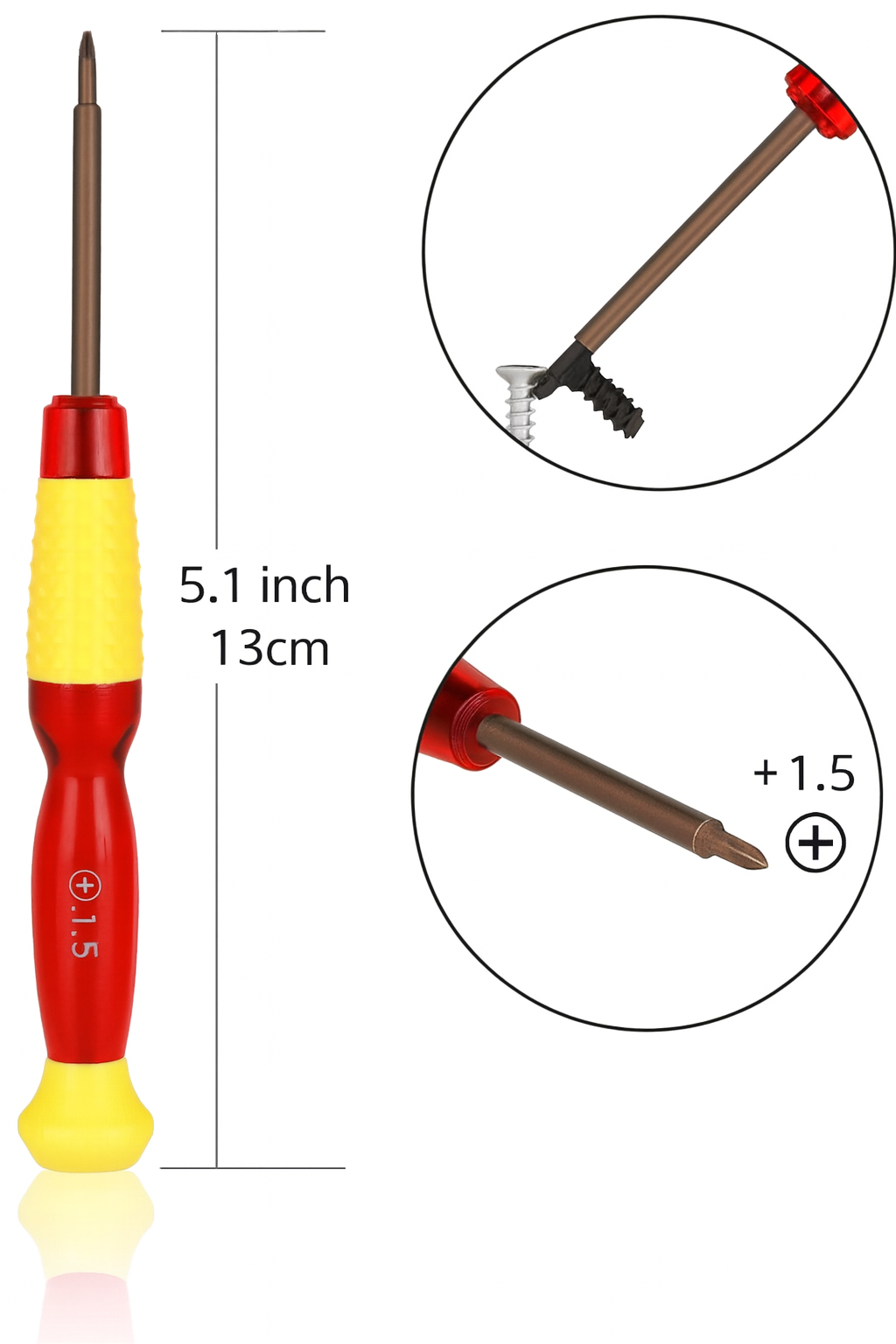Precision Phillips Screwdriver +1.5 / PH00 – Electronics & Controller Repair