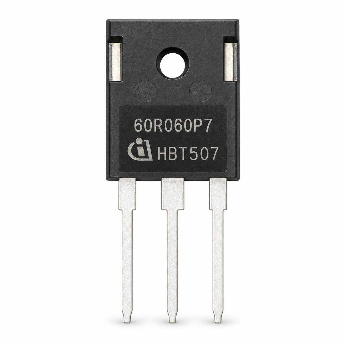 Infineon 600V 48A CoolMOS P7 N-Channel MOSFET TO-247 – IPW60R060P7 – produktbild på vit bakgrund