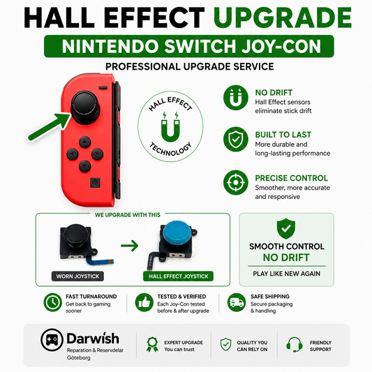 Nintendo Switch Joy-Con Hall Effect Joystick Upgrade Service