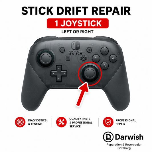 Nintendo Switch Pro Controller Stick Drift Repair Fix Service