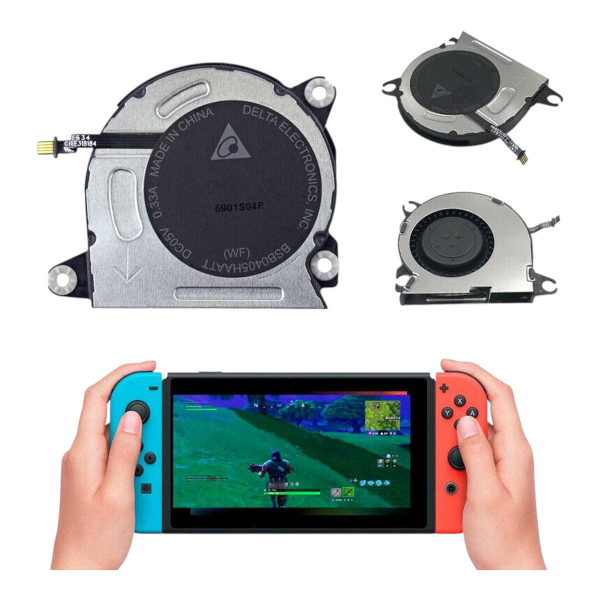 Nintendo Switch Kylfläkt – Intern reservdel för kylning (HAC-001 V1/V2)